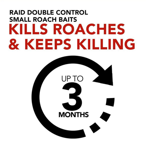 Raid Double Control Small Roach Baits Plus Egg Stopper