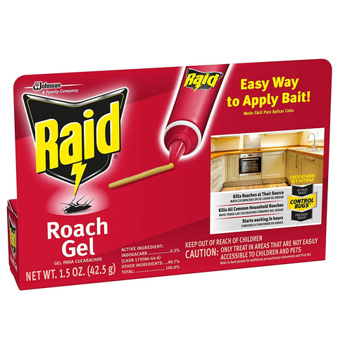 Raid Roach Gel, 1.5 OZ, Pack of 12