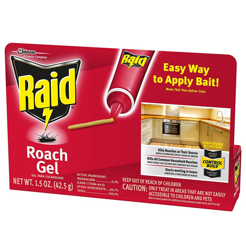 Raid Roach Gel, 1.5 OZ, Pack of 12